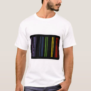 Camiseta Código de Barras de Color – Estética Digital