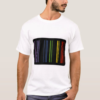 Camiseta Código de Barras de Color – Estética Digital
