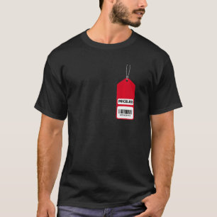Camiseta Código de barras de etiqueta de precio de Guay sin
