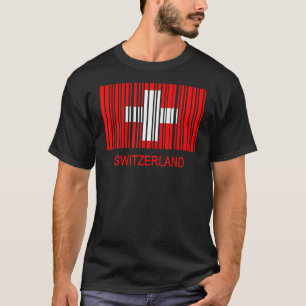 Camiseta Código de barras de marca de Suiza