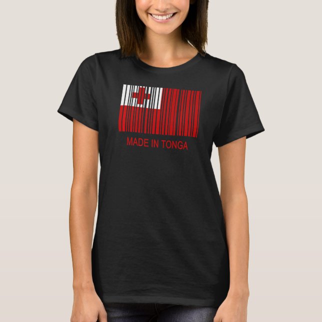 Camiseta Código de barras de marca de Tonga (Anverso)