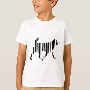 Camiseta CÓDIGO DE BARRAS DE PERRO Diseño de patrón de códi