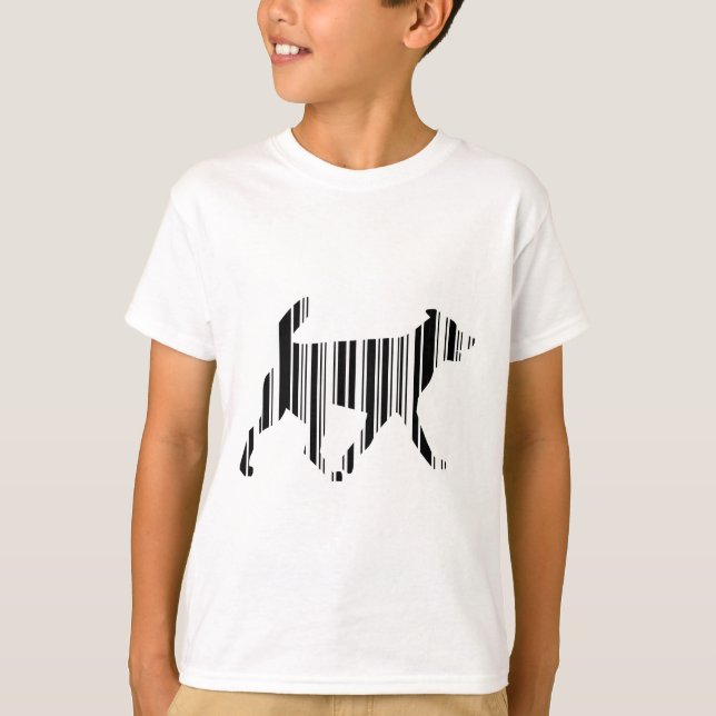 Camiseta CÓDIGO DE BARRAS DE PERRO Diseño de patrón de códi (Anverso)