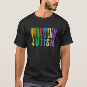 Camiseta Código de barras del autismo Conciencia del autism