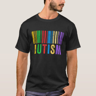 Camiseta Código de barras del autismo Conciencia del autism