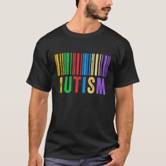 Camiseta Código de barras del autismo Conciencia del autism
