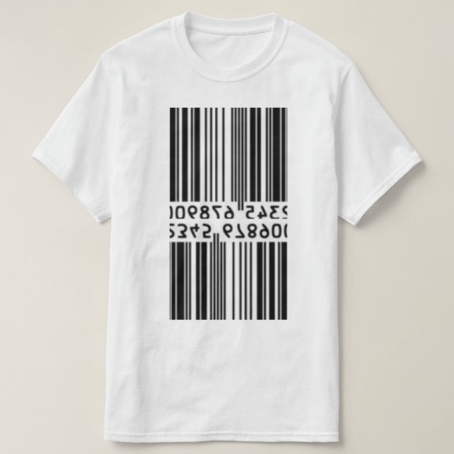 Camiseta Código de Barras Doble (Diseño del anverso)