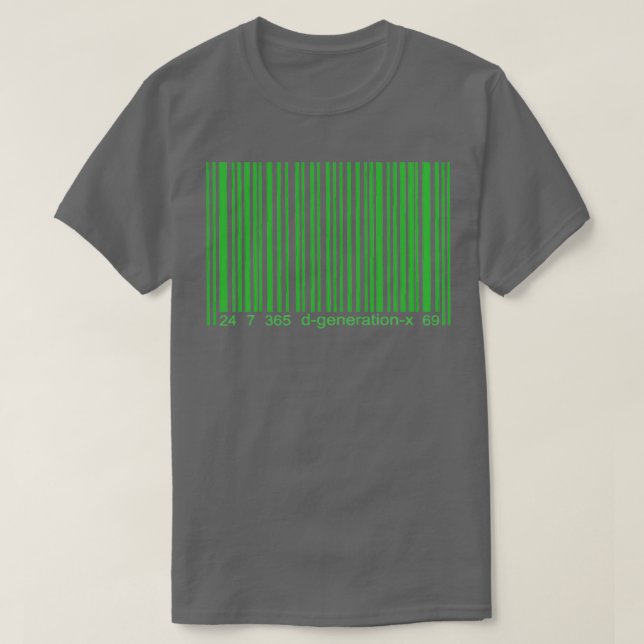 Camiseta Código de barras DX (Diseño del anverso)
