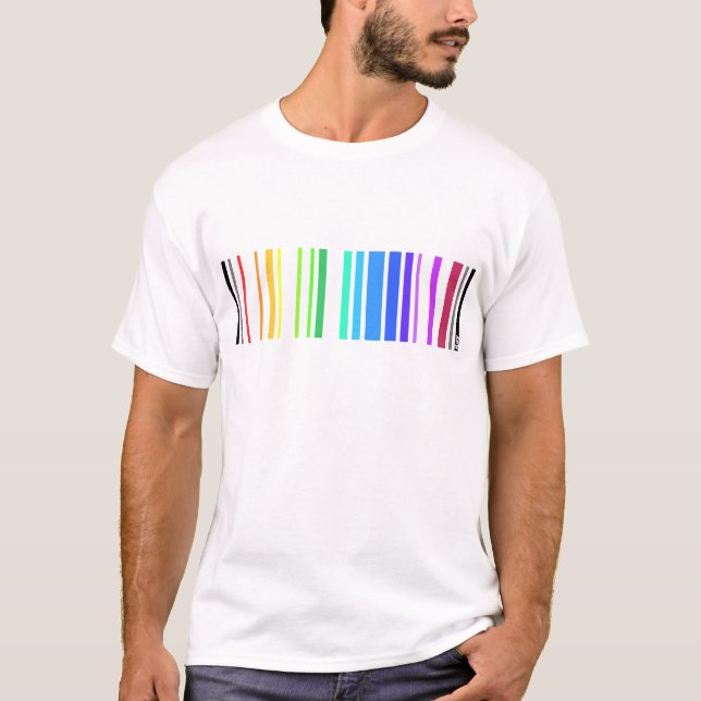 Camiseta Código de barras gay (Anverso)