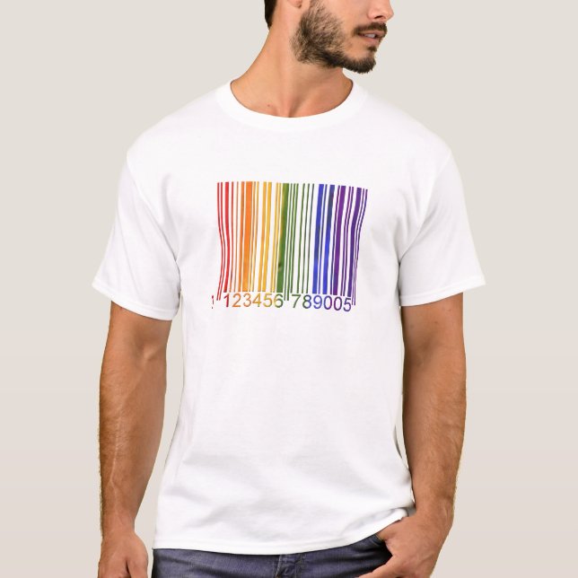Camiseta Código de barras gay 2 (Anverso)
