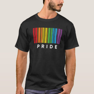 Camiseta Código de barras Orgullo Bisexual Bandera Gay Lesb