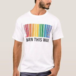 CAMISETA CÓDIGO DE BARRIO DE COLORES DE RAINBOW NACIDO DE E