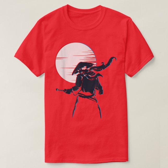 Camiseta Código de Bushido Japonés Retro Samurai Japón (Diseño del anverso)
