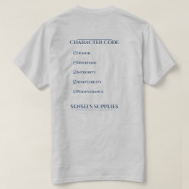 Camiseta Código de carácter