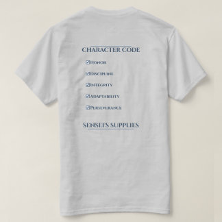 Camiseta Código de carácter