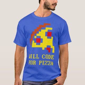 Camiseta Código De Código De Programación De Software Pizza