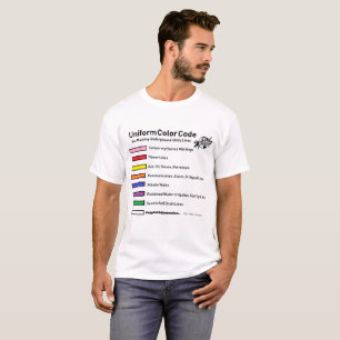 Camiseta Código de color - gas lacrimógeno (chiste)