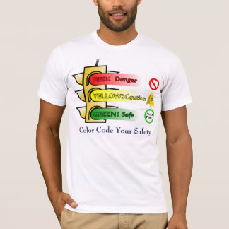 Camiseta Código de color su seguridad