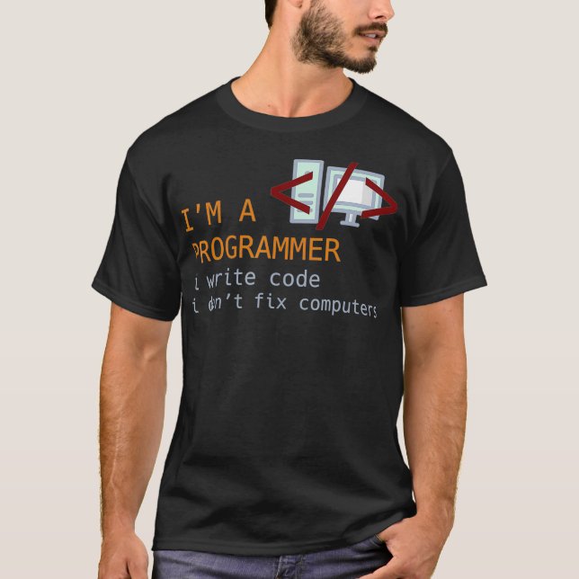 Camiseta Código de escritura no arregla codificación divert (Anverso)