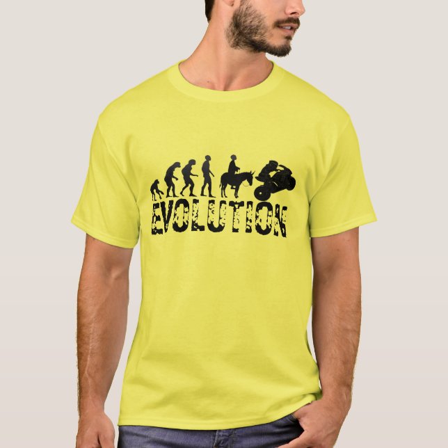 Camiseta Código de Evolución de Biker Divertido Pun T-Shirt (Anverso)