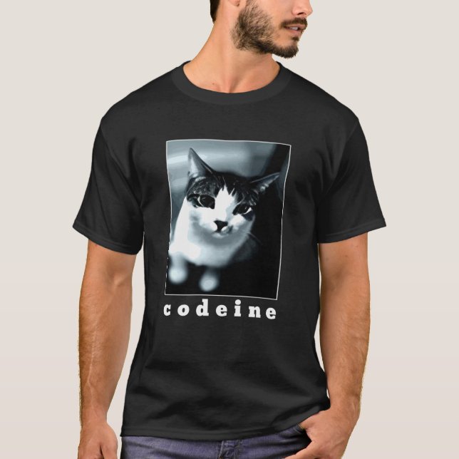 Camiseta Código De Gato Negro Y Blanco (Anverso)