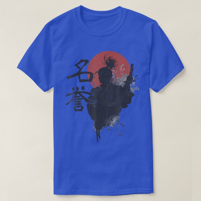 Camiseta Código de Guerrero Samurai Bushido Japón Kanji Mei (Diseño del anverso)