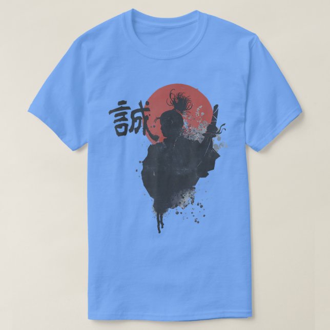 Camiseta Código de Guerrero Samurai Bushido Kanji Japonés M (Diseño del anverso)