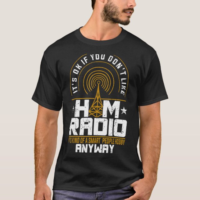 Camiseta Código de Hobby de Ham Radio Operator Amateur Mors (Anverso)