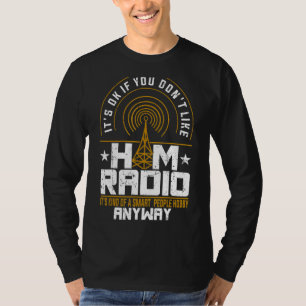 Camiseta Código de Hobby de Ham Radio Operator Amateur Mors