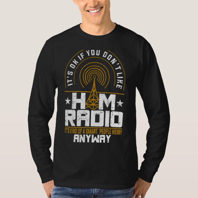 Camiseta Código de Hobby de Ham Radio Operator Amateur Mors (Anverso)