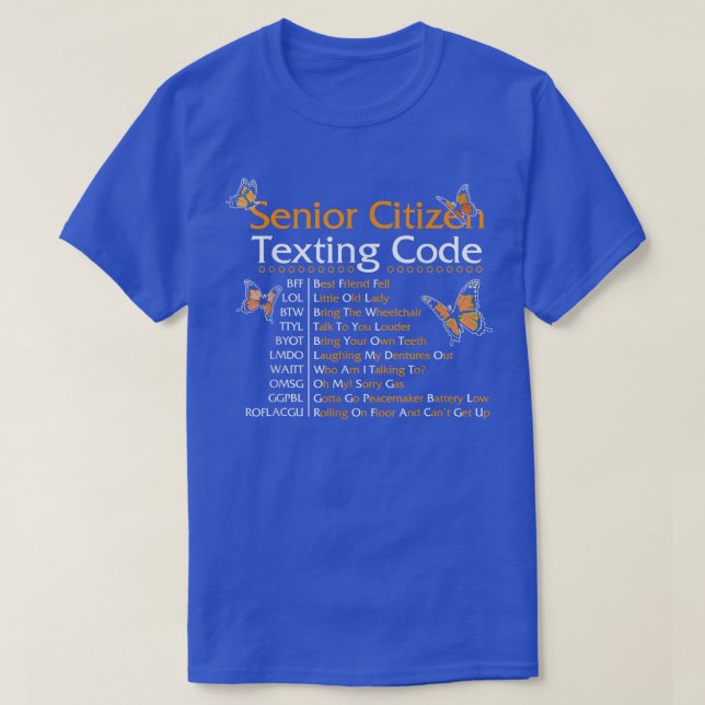 Camiseta Código de Masaje para Ciudadanos Mayores Abuela Re (Diseño del anverso)