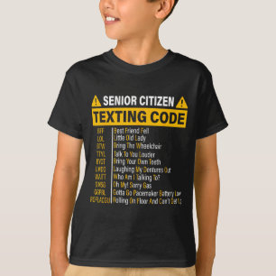 Camiseta Código de mensajería para ciudadanos mayores Diver