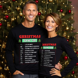 Camiseta Código de Mensajes de Navidad