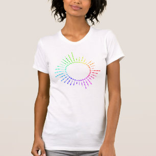 Camiseta Código de Morse Arcoiris
