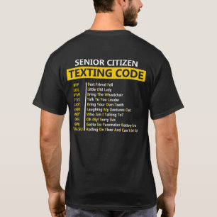 Camiseta Código de texto para adultos mayores Bff Lol Btwtt