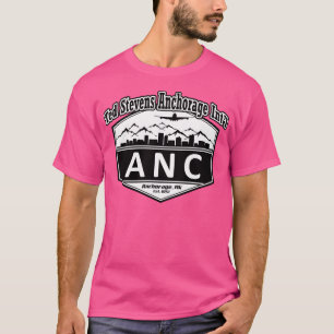 Camiseta Código del Aeropuerto Internacional de Ted Stevens