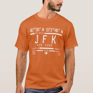 Camiseta Código del Aeropuerto Internacional JFK de Nueva Y