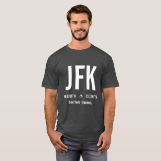 Camiseta Código del Aeropuerto JFK de Nueva York - Aviación