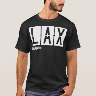 Camiseta Código del Aeropuerto LAX de Los Ángeles
