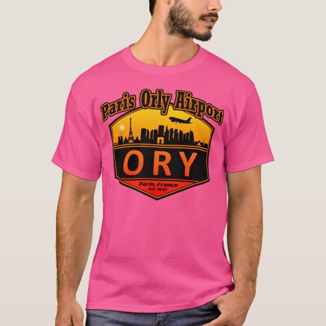 Camiseta Código del Aeropuerto Orly de París (Anverso)