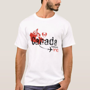 Camiseta Código del aeropuerto YYZ de Canadá de Toronto