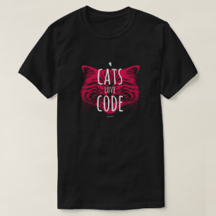 Camiseta código del amor de los gatos