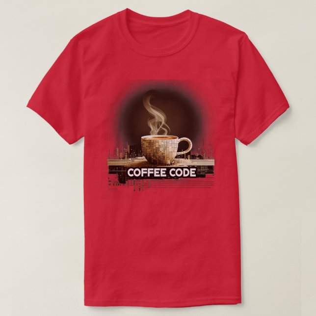 Camiseta Código del café 2 (Diseño del anverso)
