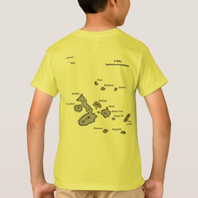 Camiseta Código del mapa y del aeropuerto de las islas de (Reverso)
