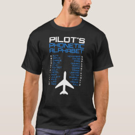 Camiseta Código fonético de aviación con símbolo de aeronav