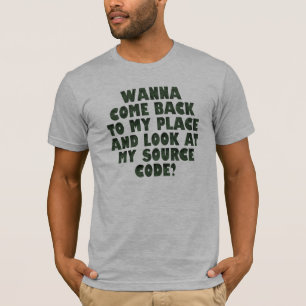 Camiseta Código fuente - Humor informático