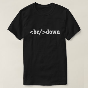 Camiseta código HTML de descomposición