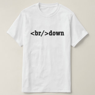 Camiseta código HTML de descomposición