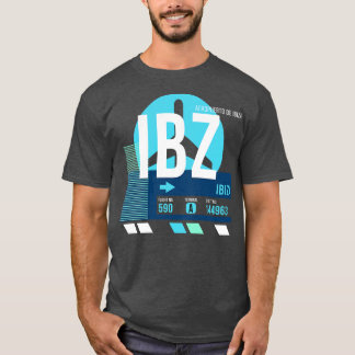 Camiseta Código IBZ de aeropuerto de Ibiza Etiqueta de equi