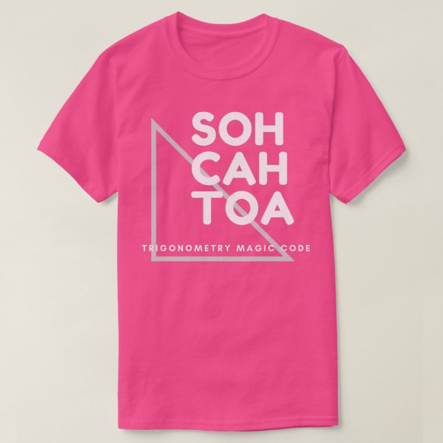 Camiseta Código Mágico de Trigonometría (Diseño del anverso)